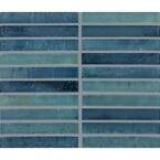 Daltile Miramo Aqua 10 in. x 12 in. Glazed Ceramic Straight Joint ...