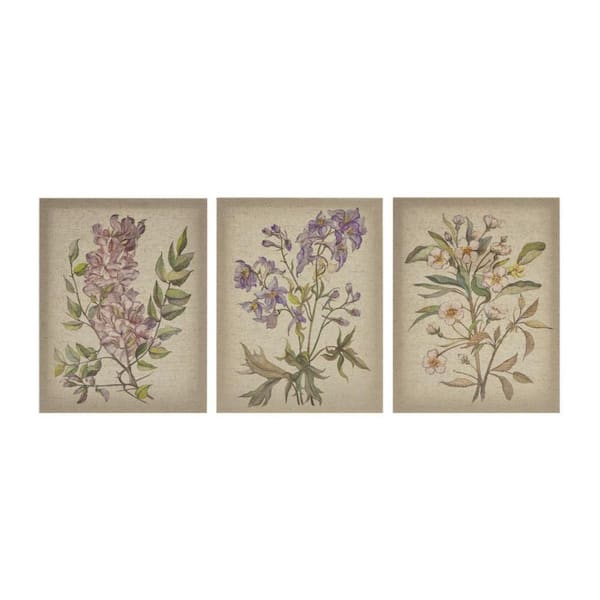 Miscool Anky 3-Piece Unframed Art Print 14 in. x 11 in. Illustration Canvas Wall Art Set