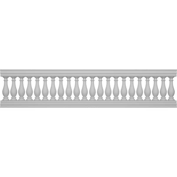 Ekena Millwork Fiberthane Legacy Balustrade 132 in. L x 32 in. H Fiberglass Railing Kit