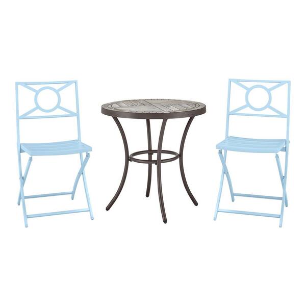 StyleWell Mix and Match Surf Metal Folding Outdoor Dining StyleWell Mix and Match Surf Metal Folding Outdoor Dining