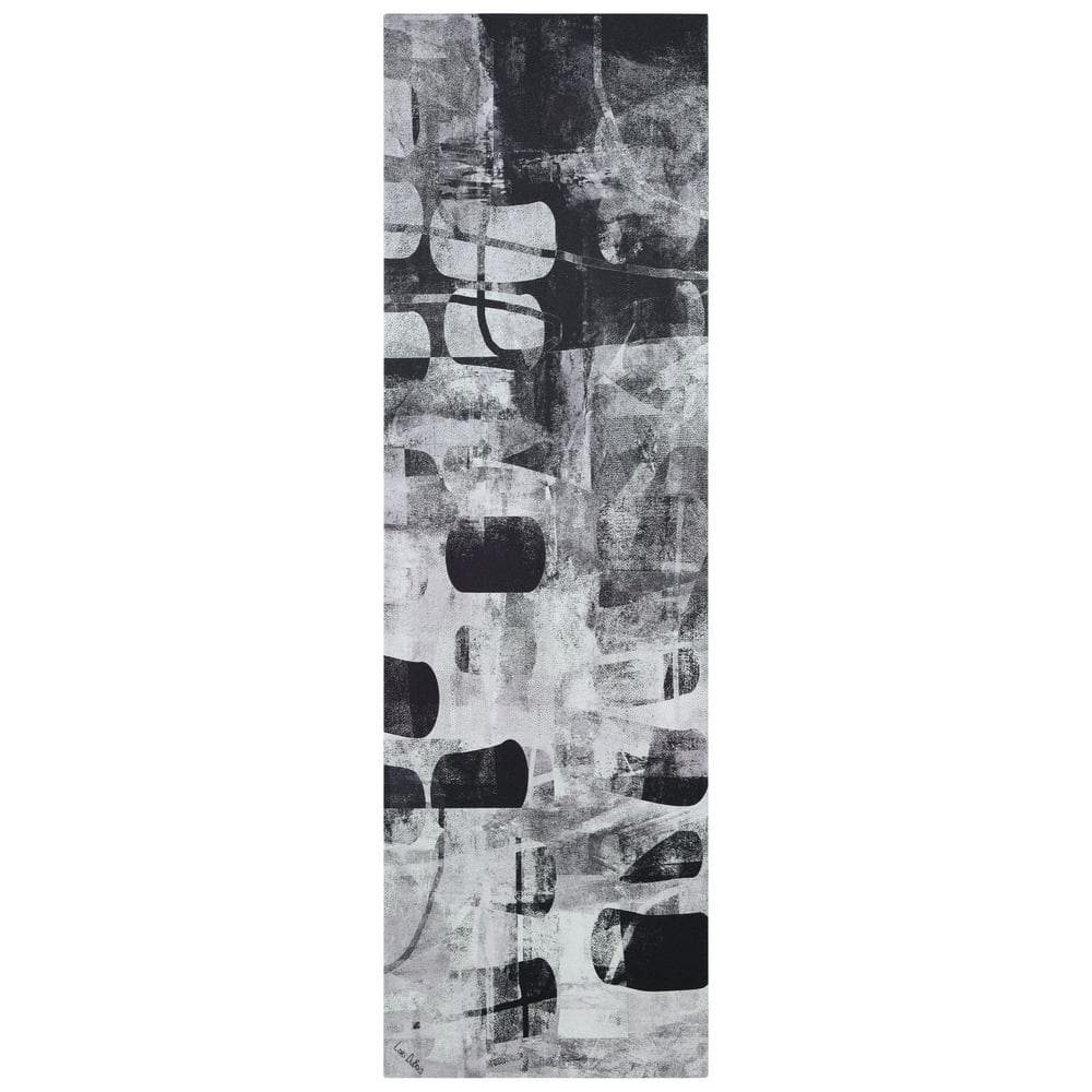 Empire Art Direct Monochrome Abstract Panel I Artwork on Silver