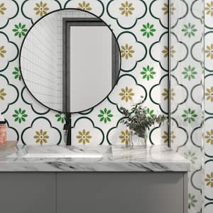 12 in. x 12 in. x 0.06 in. Vinyl Peel and Stick Wall Floor Tile Backsplash, 12-Pieces Decorative Wall and Floor Tiles