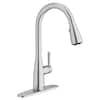 Fairbury 2S Single-Handle Pull-Down Sprayer Kitchen Faucet in Stainless Steel