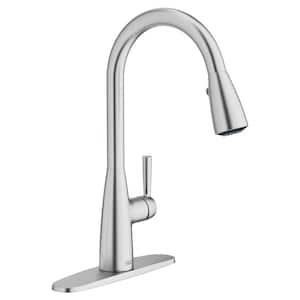 Fairbury 2S Single-Handle Pull-Down Sprayer Kitchen Faucet in Stainless Steel