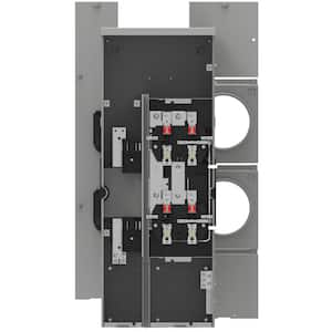 Outdoor 125 Amp, 4 Jaw, 2 Position, Ring Type Residential Meter Stack