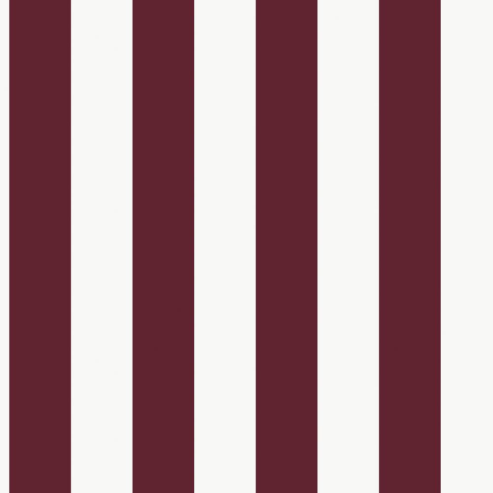 Smart Stripes 3 Red/White Awning Stripe Matte Finish Non-Pasted Vinyl on No