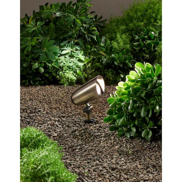 740 Lumen Low Voltage 12-Volt Gunmetal Brass LED Spotlight with Adjustable Light Color