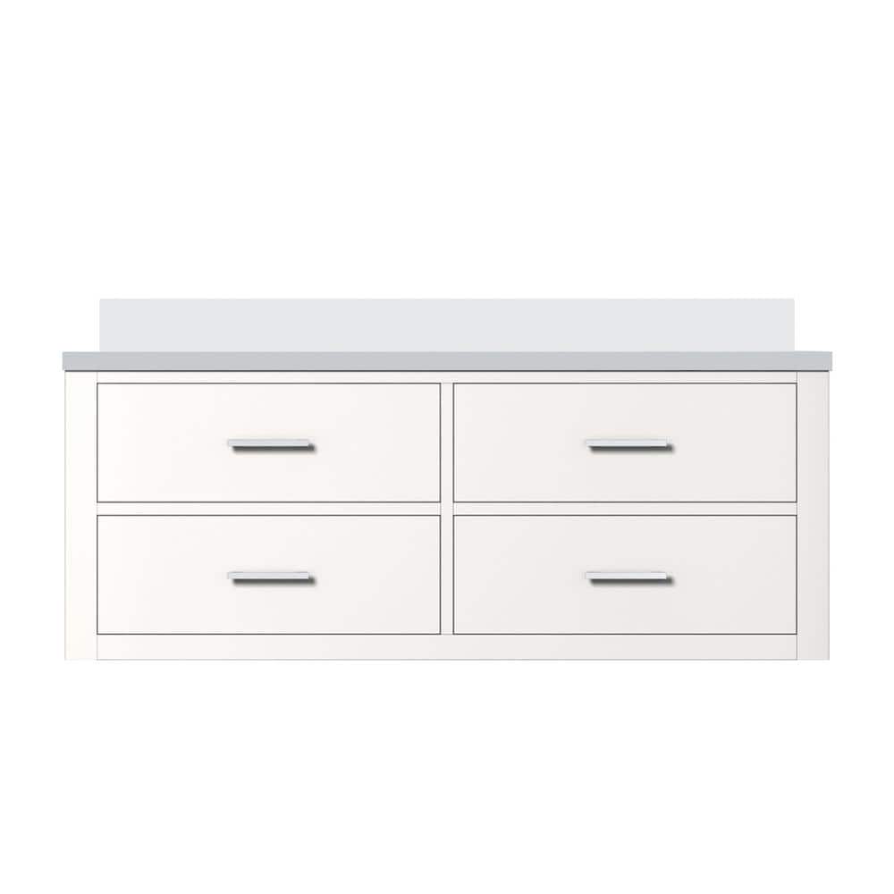 Sherman 48 in W x 22 in D White Double Bath Vanity with Cultured Marble Top price history on PriceWatchPro