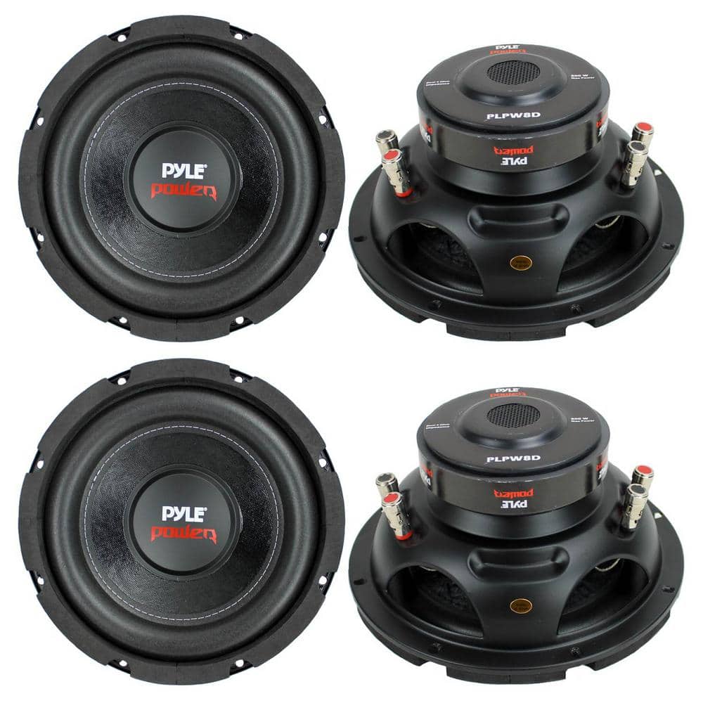 8 in. 1600-Watt Car Audio Subwoofers Subs Woofers Stereo DVC 4-Ohm