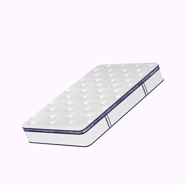 Twin Size Medium Firm 12 in. Hybrid Mattress, CertiPUR-US Foam and Pocket Springs, Pressure Relief, Hypoallergenic