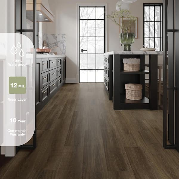 Cosy Corner 12 MIL x 7.2 in. W x 48 in. L Click Lock Waterproof Luxury Vinyl Plank Flooring (28.8 sqft/case)