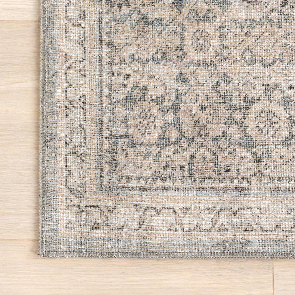Hillstone Gray Rectangular Synthetic Vintage Medallion Area Rug