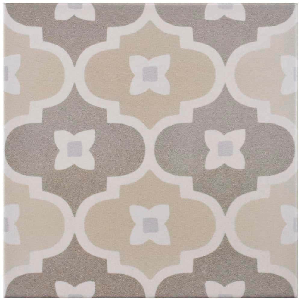 Caprice Pastel Bowtie 7-7/8 in. x 7-7/8 in. Porcelain Floor and Wall Take Home Tile Sample price history on PriceWatchPro