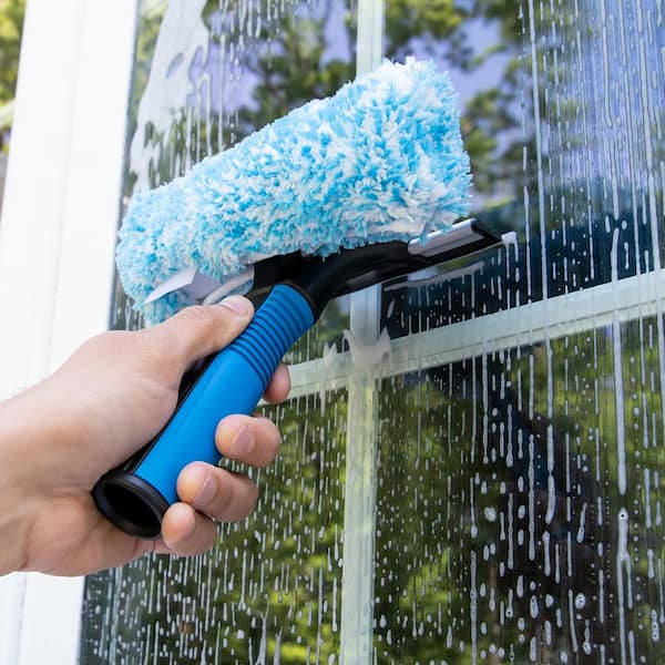 Window Cleaning Brush Spray Glass Wiper Home Window Brush Cleaner Car  Window Washing Tool Home Decor