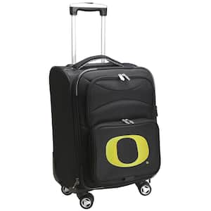 NCAA Oregon Black 21 in. Carry-On Spinner Softside Suitcase