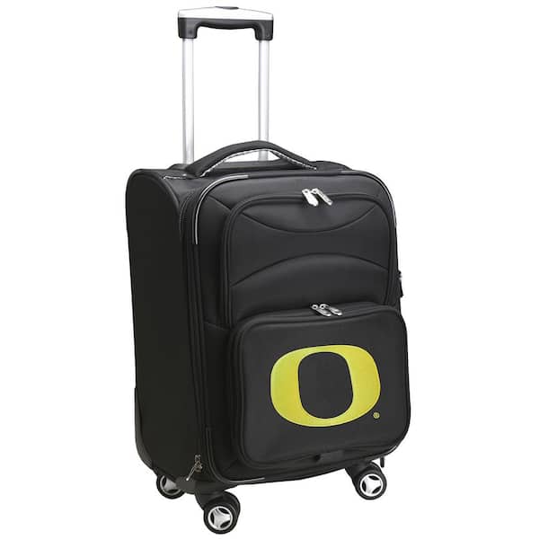 Denco NCAA Oregon Black 21 in. Carry-On Spinner Softside Suitcase