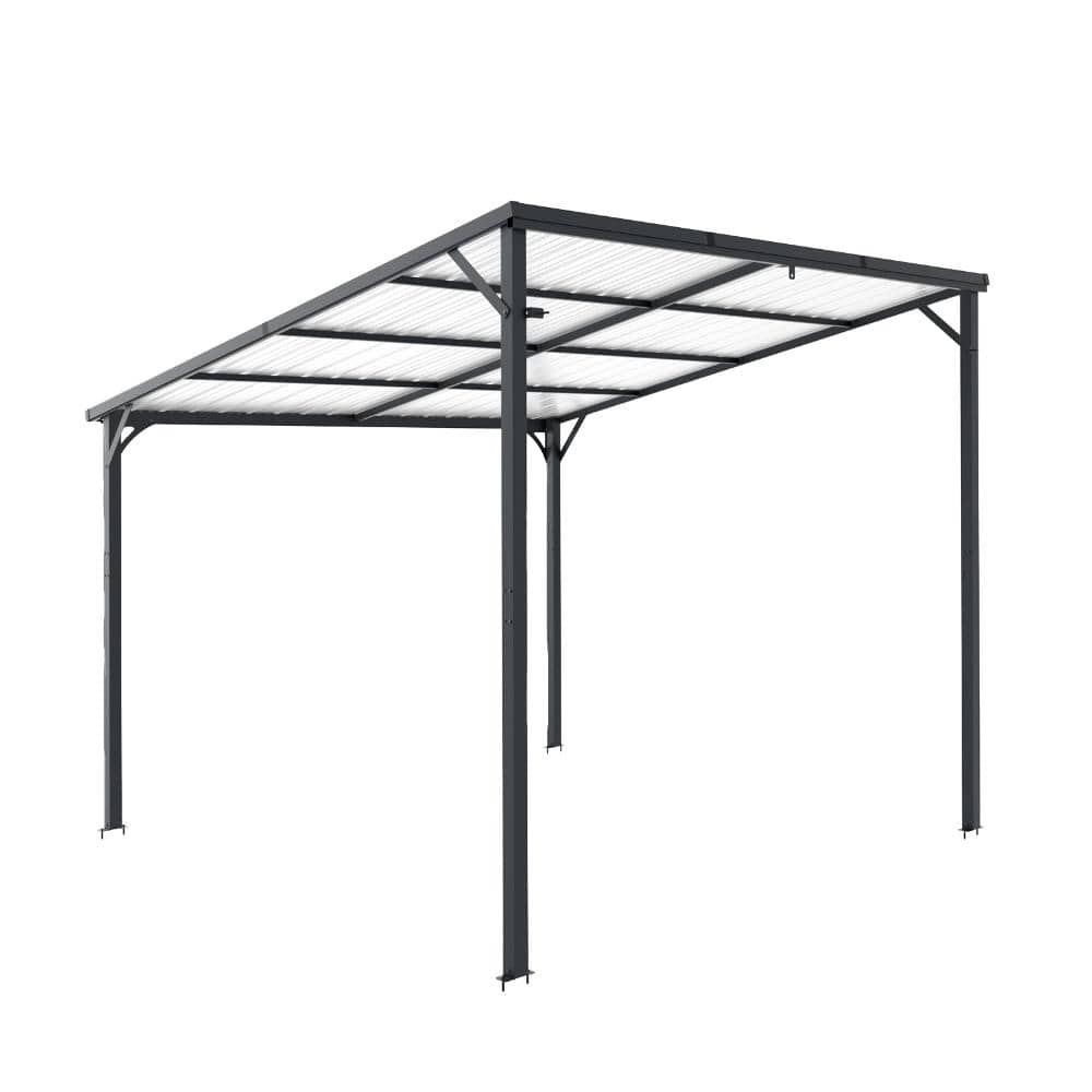10 ft. x 10 ft. Black Metal Hardtop Sloped-Roof Gazebo price history on PriceWatchPro