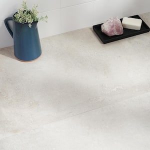 Hudson Silver 23.69 in. x 47.07 in. Matte Porcelain Floor and Wall Tile (15.50 sq. ft. / Case)