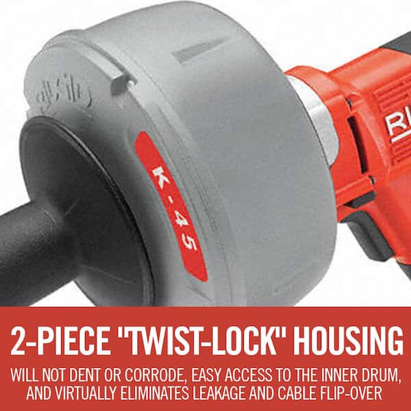 RIDGID K-45-1 Drain Cleaning Snake Auger Machine with C-1 5/16 in