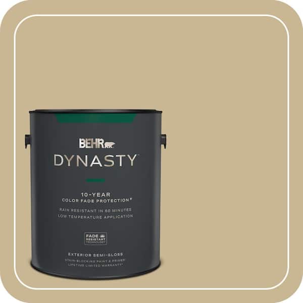 BEHR DYNASTY 1 gal. #MQ2-30 Spring Wheat Semi-Gloss Enamel Exterior Stain-Blocking Paint & Primer