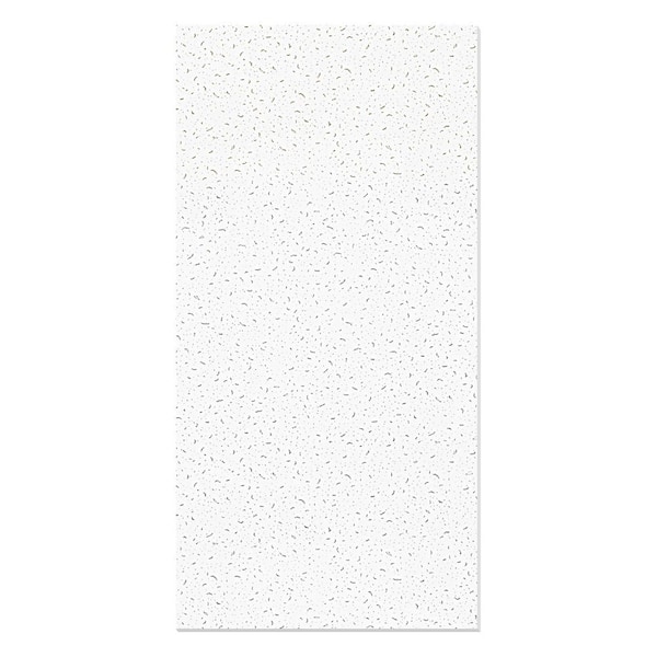 White Fine Fissured Visual Texture 2 x 4 ft. PVC Water Resistant Drop In Ceiling Tiles, 10 Pack (80 sq. ft./case)