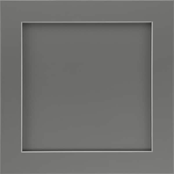 American Woodmark Leesburg 11 9/16-in. W x 3/4-in. D x 11 1/2-in. H in Painted Boulder Cabinet Door Sample
