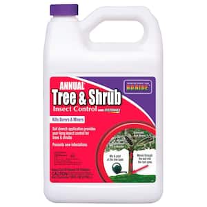 Annual Tree and Shrub Insect Control with Systemaxx, 128 oz. Concentrate, Year Long Protection and Insect Killer