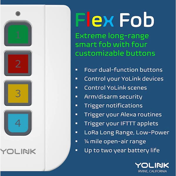 YoLink Remote, 500 Feet World's Longest Range Smart Remote Controller One Button