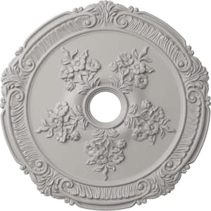1-1/2 in. x 26 in. x 26 in. Polyurethane Attica with Rose Ceiling Medallion, Ultra Pure White