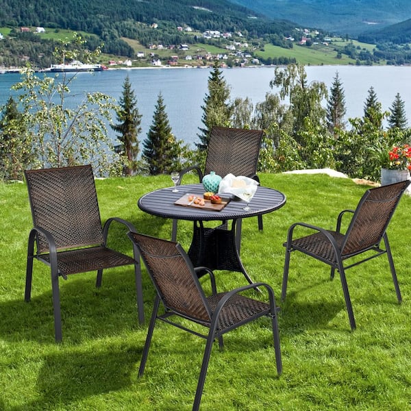 Lawn chairs and online table set