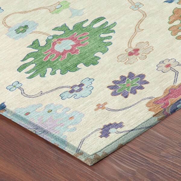 Chantille Machine Washable Indoor/Outdoor Abstract ACN2532 Linen 10 ft. x 14 ft. Area Rug