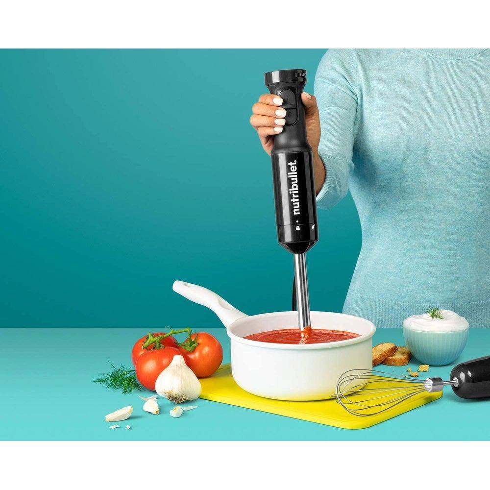 Nutribullet Black Stainless Steel Variable Speed Hand Blender