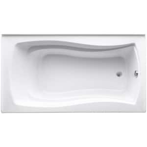 Mariposa 66 in. x 36 in. Soaking Bathtub with Right-Hand Drain in White, Integral Flange
