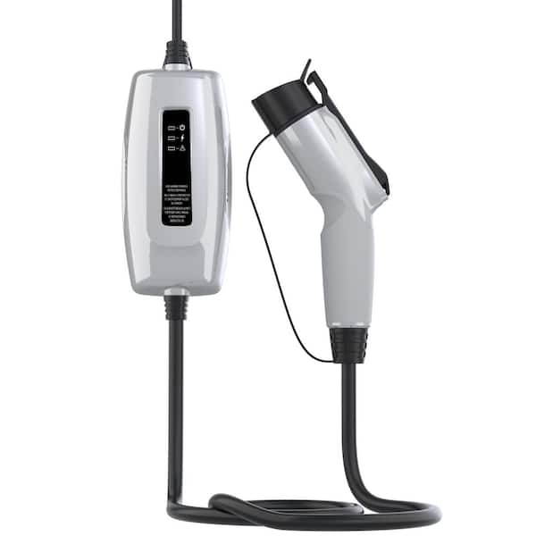 Level 1 Portable EV Charger, 12 Amp, 120 Volt, NEMA 5-15 Plug, Indoor and Outdoor Charging, Universal J1772 Connector