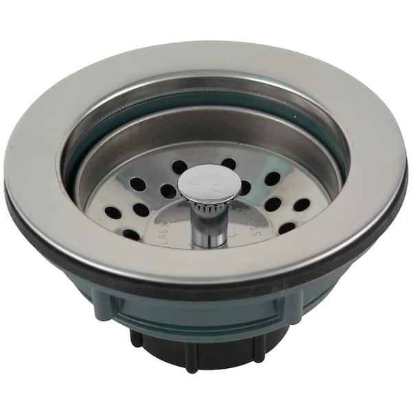 Stainless Steel Plastic Body with Stainless Steel Rim Keeney 250SS Sink Strainer with Fixed Post Basket 