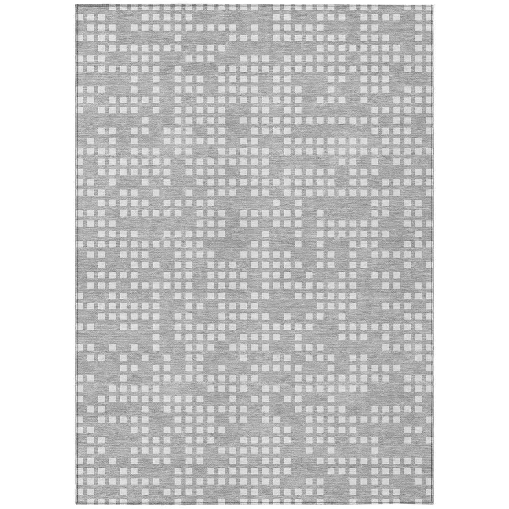 Chantille Machine Washable Indoor/Outdoor Abstract ACN2831 Pewter 8 ft. x 10 ft. Area Rug price history on PriceWatchPro