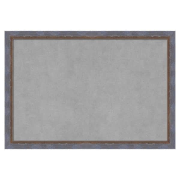 Amanti Art Two Tone Blue Copper 26 in. x 18 in. Framed Magnetic Board