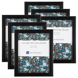 8 in. x 10 in. Black Picture Frame (6-Pack)