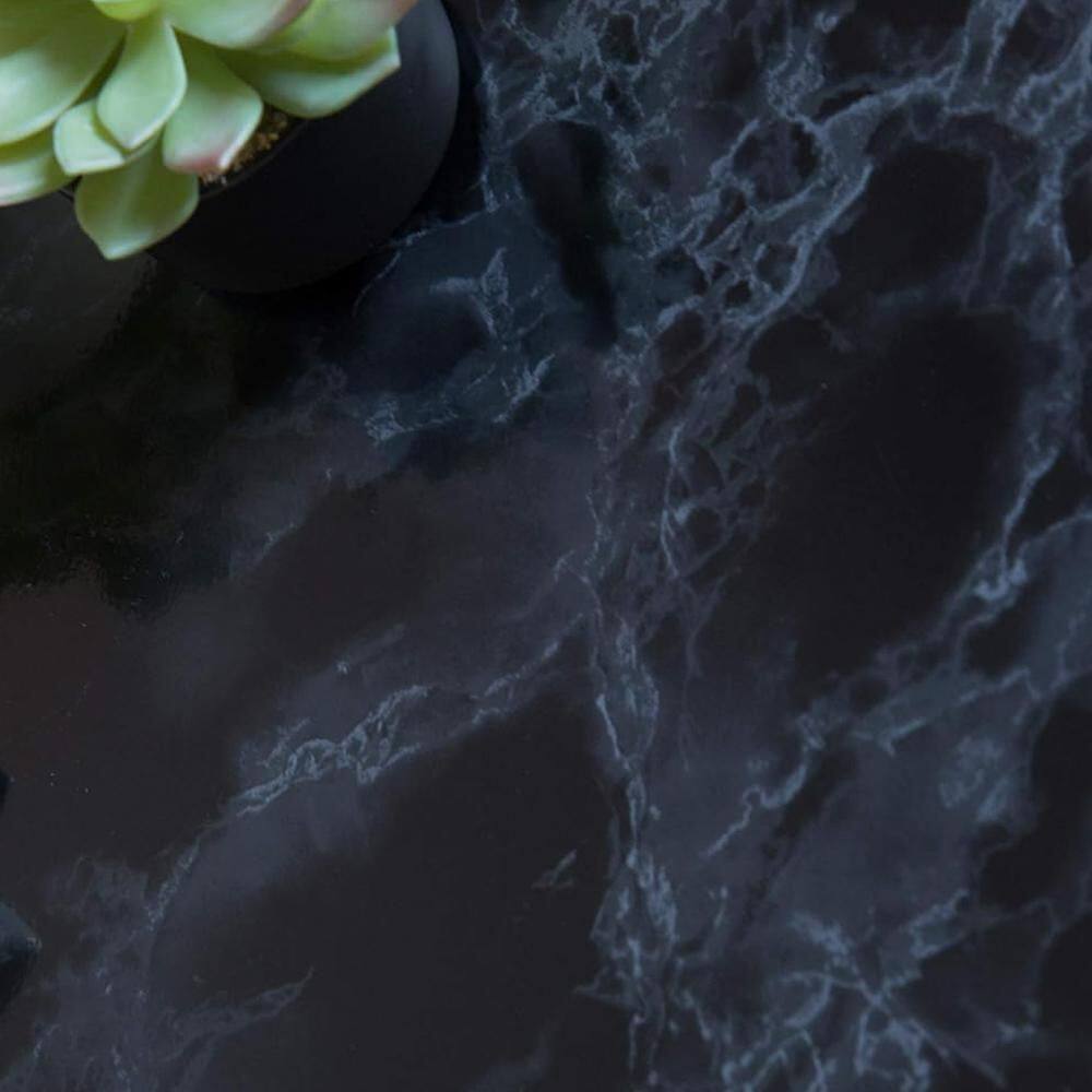 Matte Black Marble Self-Adhesive Vinyl Film Roll