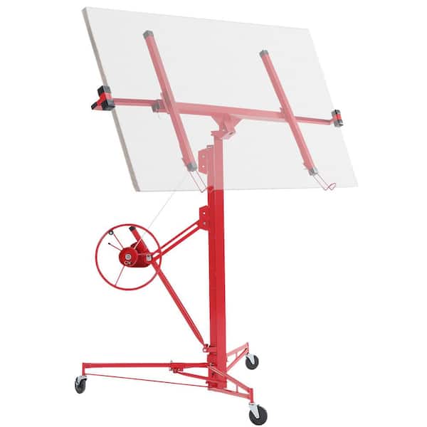 13 ft. Drywall Panel Hoist Jack Lifter Drywall Lift Panel Lift in Red