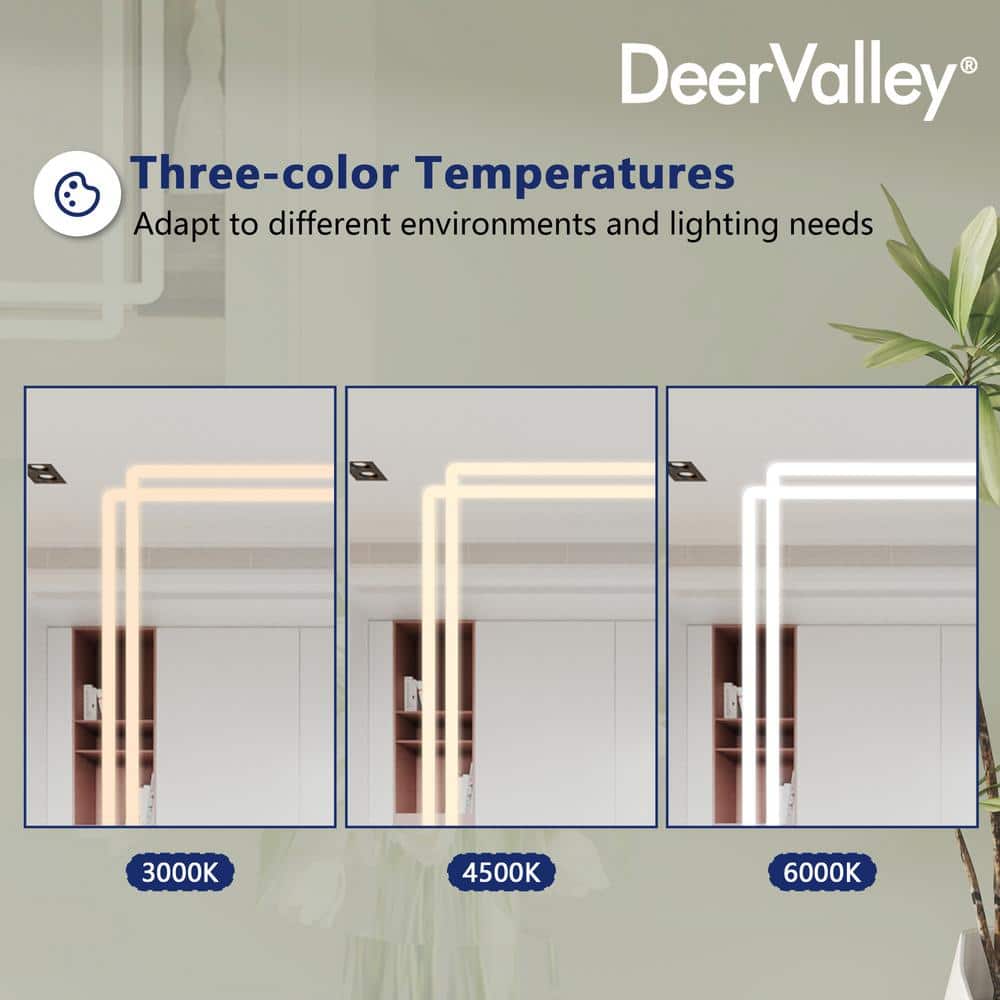 Silver Aluminum LED Medicine Cabinet with Mirror and Bluetooth Speaker