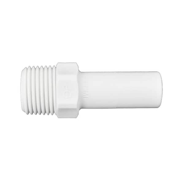 John Guest 1/2 in. x 3/8 in. Push-to-Connect Stem Adapter Fitting (10-Pack)