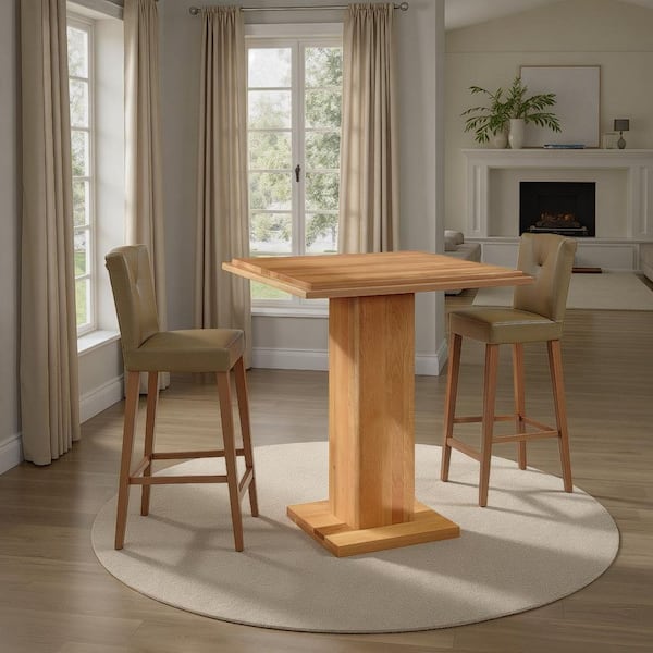 Calyx 42 in. H Natural Square Bar Table 4-Seater