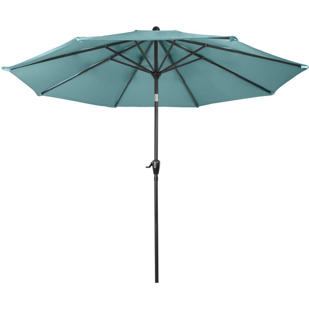 Dusty Green 10FT Steel Outdoor Patio Umbrella with Crank
