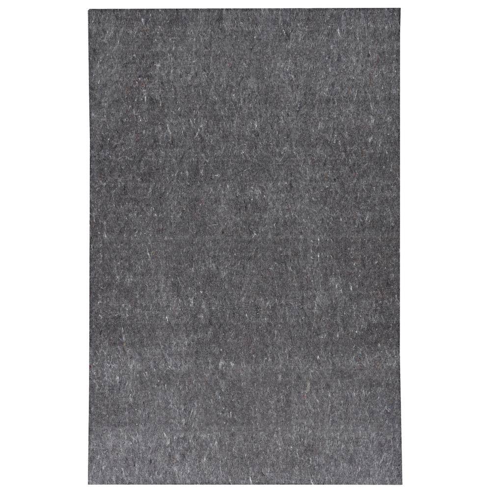 Underlay Premier Plush Grey and Multi 2 ft. x 8 ft. Hard and Smooth Surface