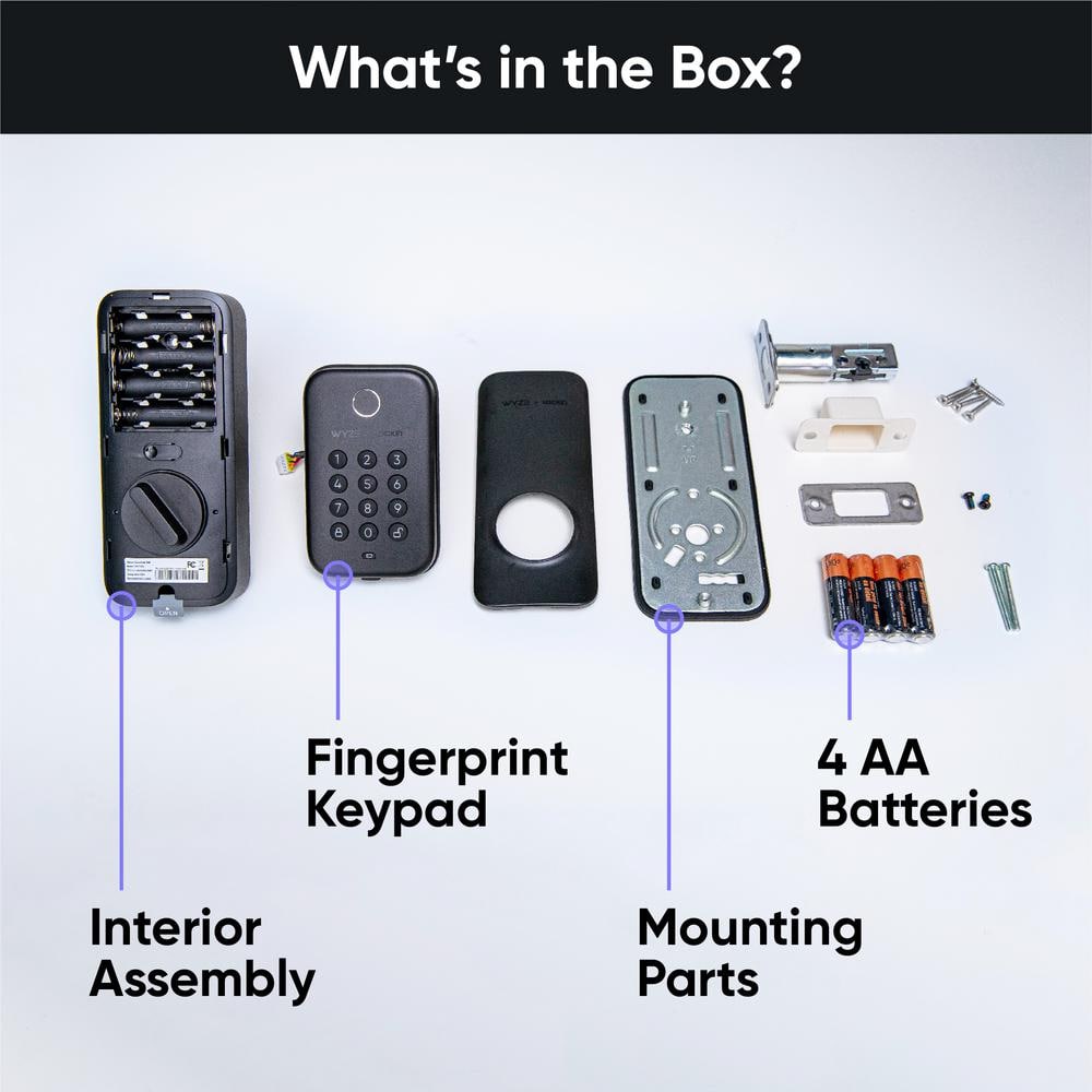 Matte Black Bluetooth Electronic Deadbolt with Keypad