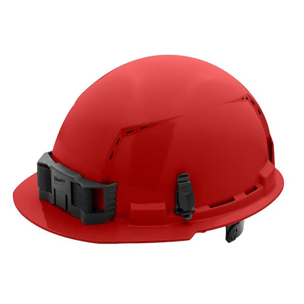 Milwaukee BOLT Red Type 1 Class C Front Brim Vented Hard Hat with 6 Point Ratcheting Suspension (5-Pack)