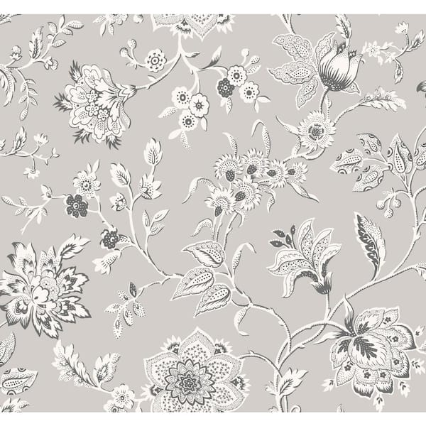 York Wallcoverings Sutton Grey Wallpaper Roll