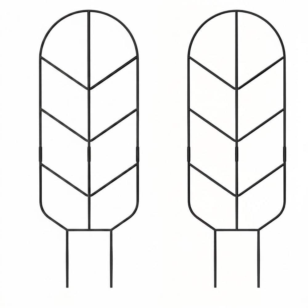 30 in. Metal Modern Decorative Trellis for Climbing Plants, Tall Plant Support for Indoor Outdoor Use, 2 Pack price history on PriceWatchPro