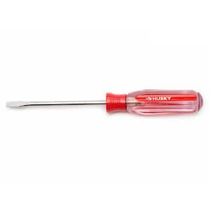3/16 in. x 4 in. Round Shaft Cabinet Tip Slotted Screwdriver
